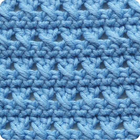 Crossed Double Crochet Stitch