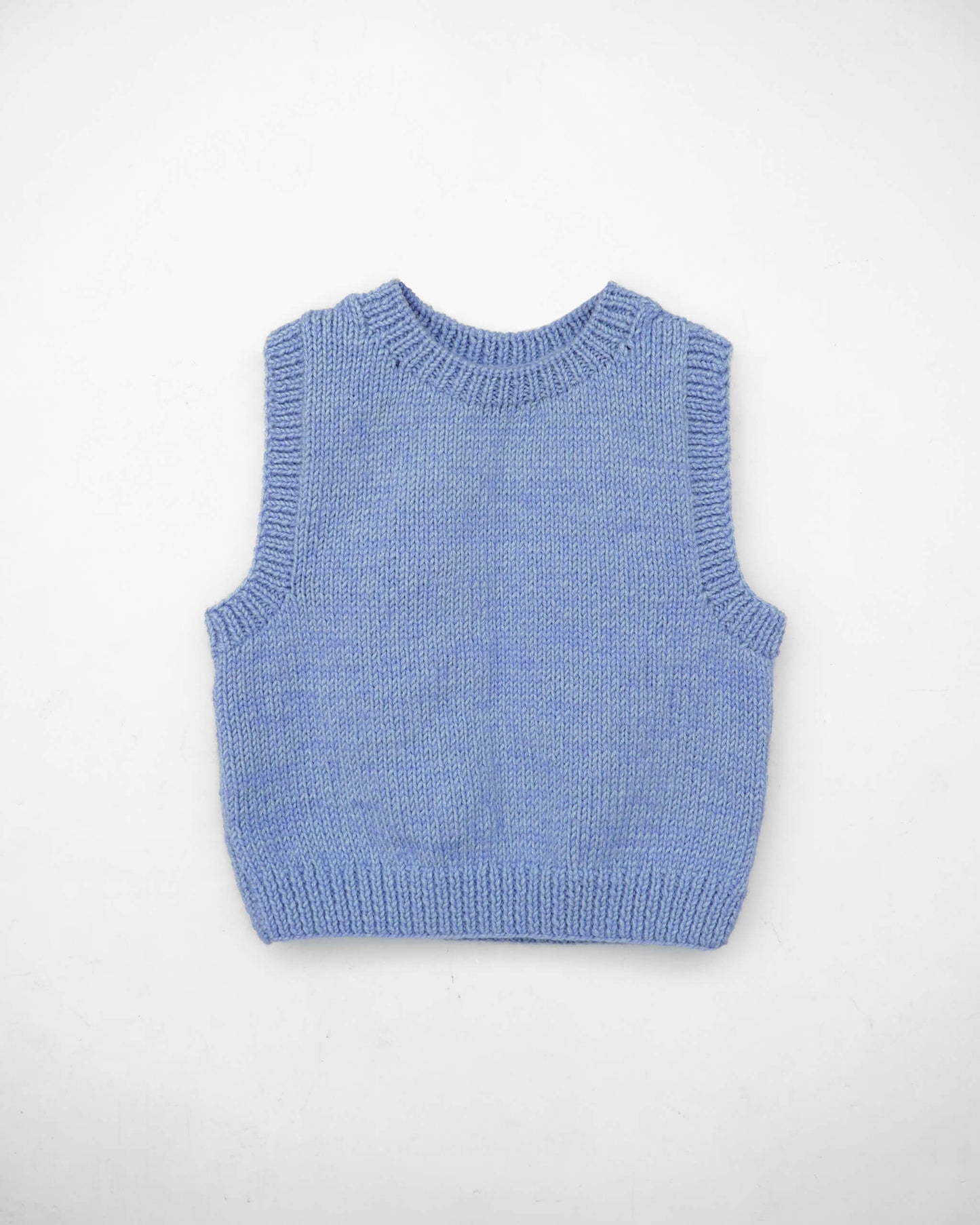 Ribbed vest knitting pattern