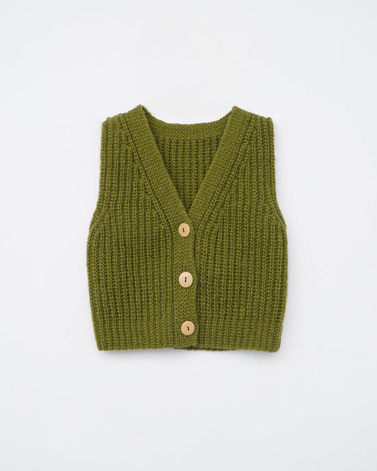 Vest No.62 | Easy crochet ribbed vest pattern