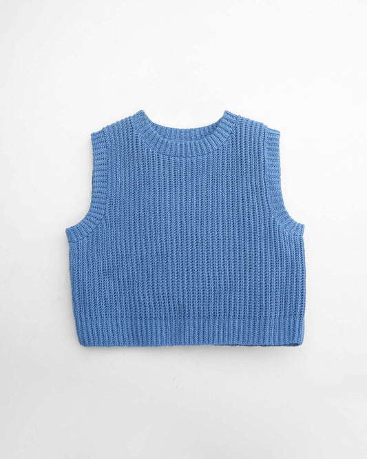 Crochet ribbed vest pattern