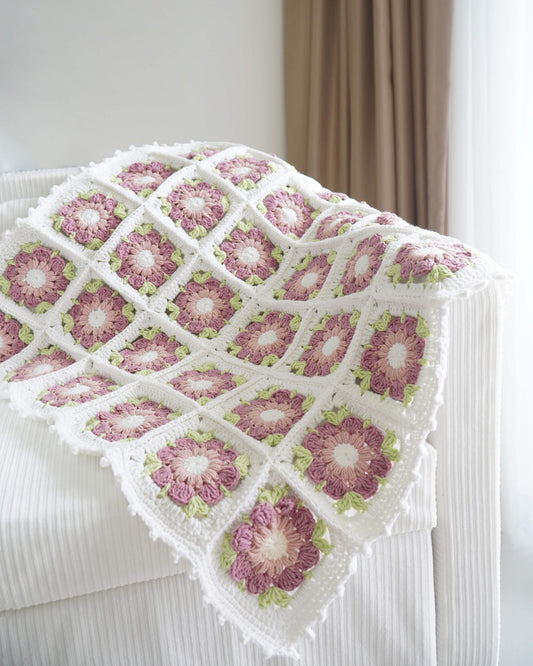Blanket No.32 | Crochet Granny blanket pattern