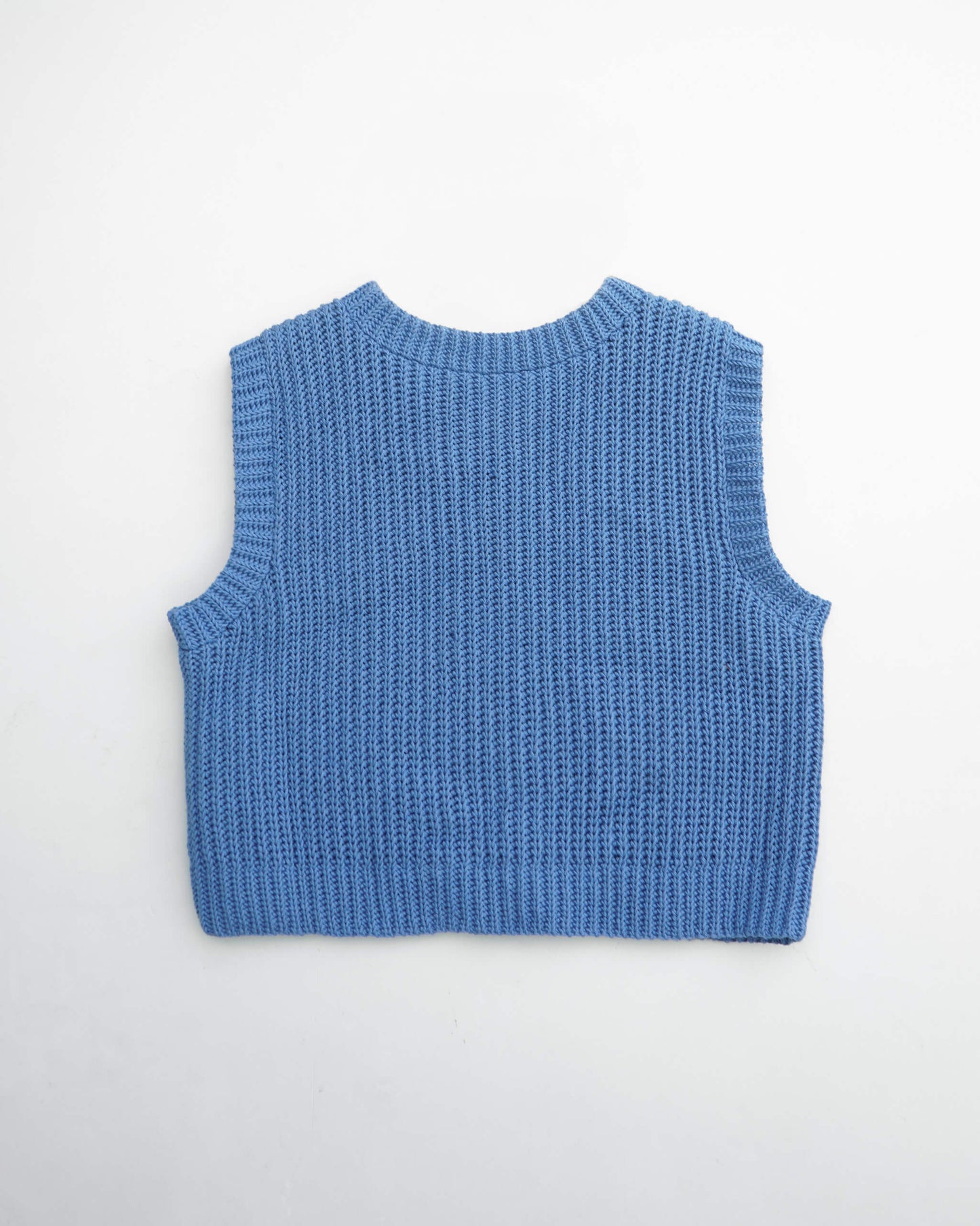 Crochet ribbed vest pattern