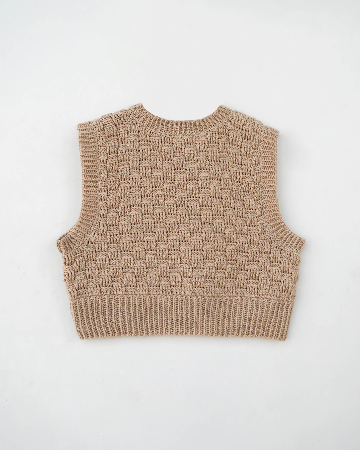 Basket wave vest pattern