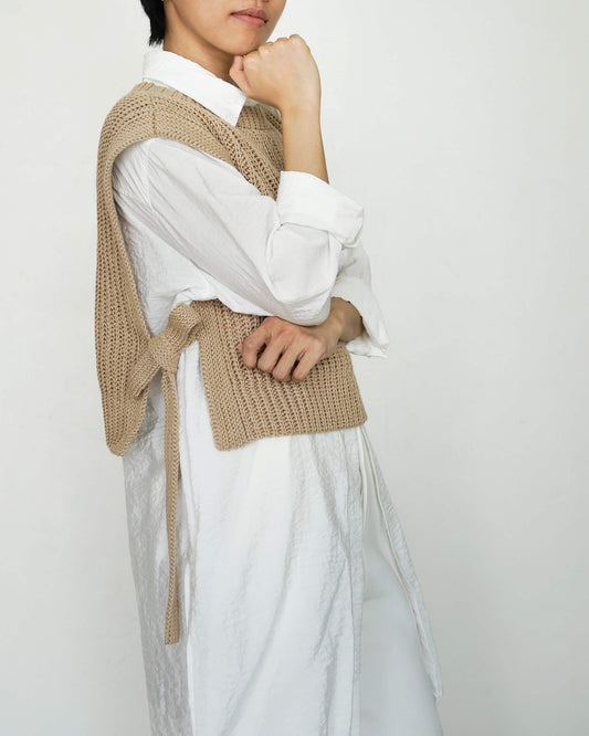 Vest No.39 | Easy crochet side tie vest pattern