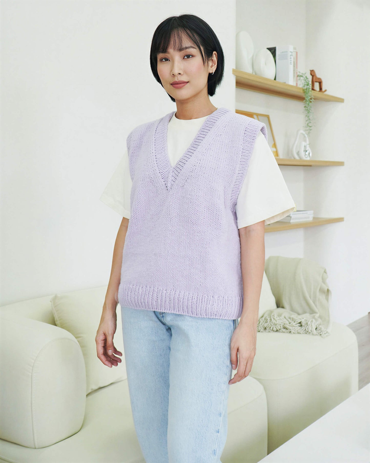 Vest No.75 | Oversized vest knitting pattern