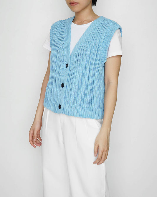 Vest No.34 | Easy crochet ribbed vest pattern