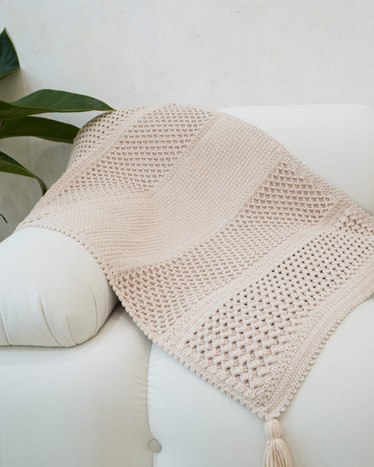 Blanket No.23 | Modern blanket crochet pattern + Video tutorial