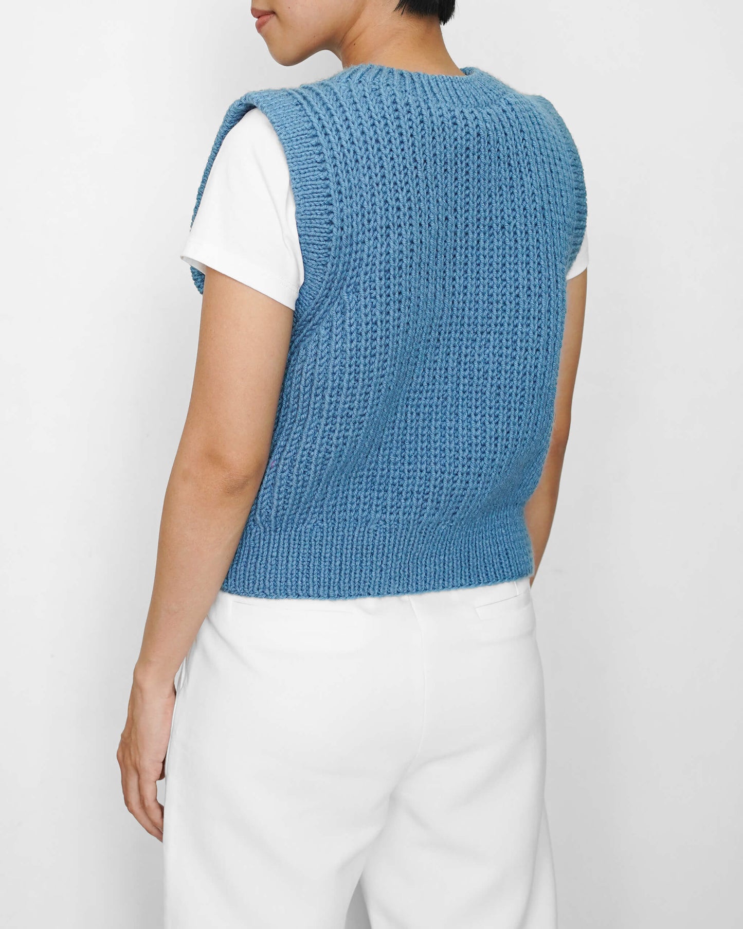 Vest No.43 | Knitting ribbed vest pattern