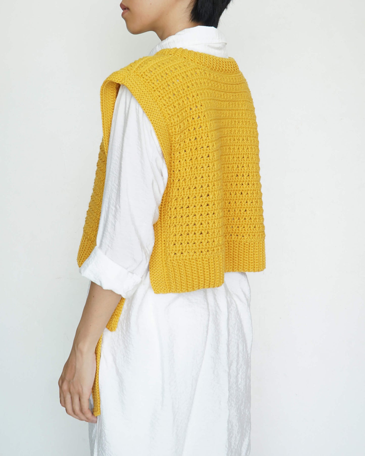 Vest No.46 | Easy crochet side tie vest pattern