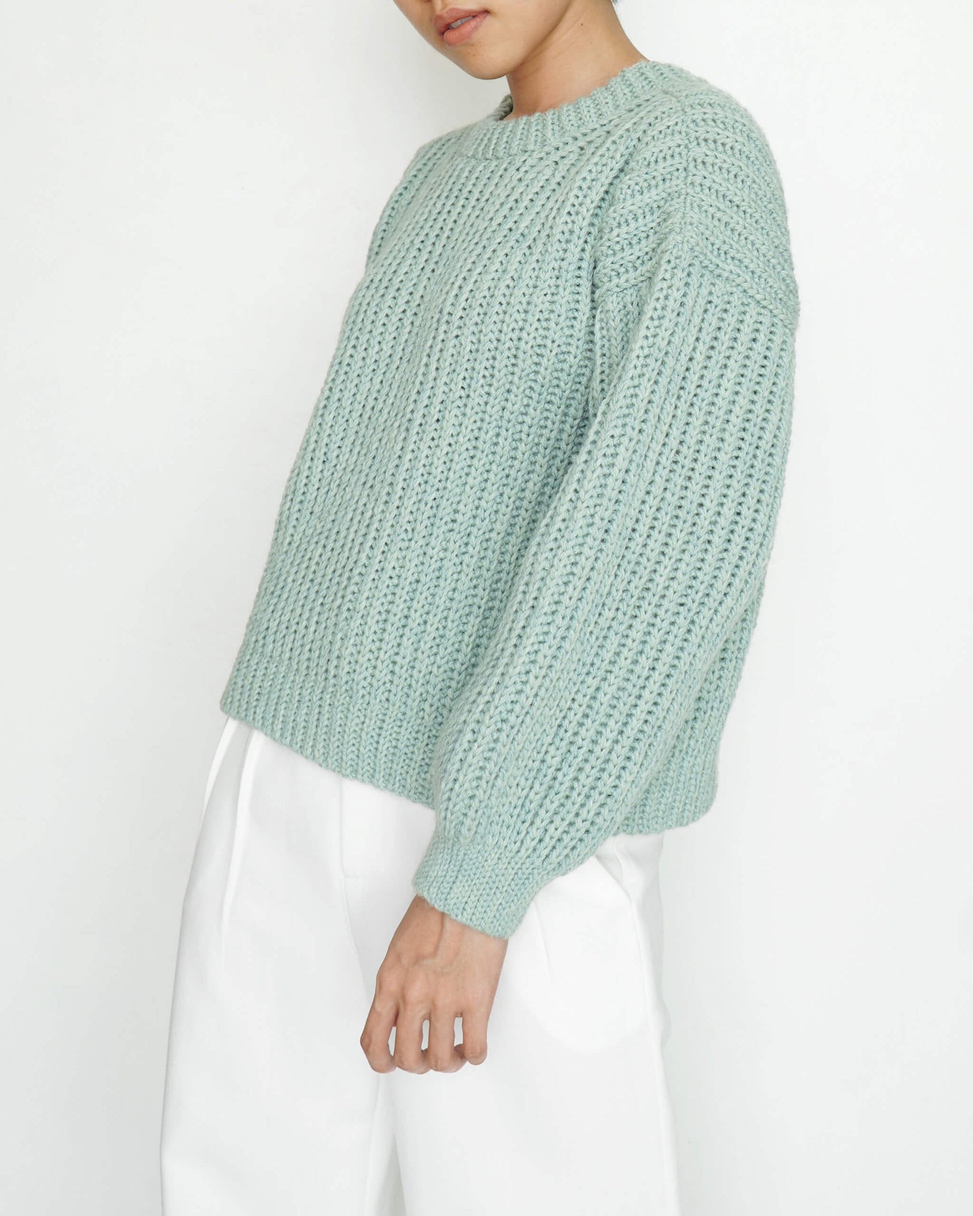 Ribbed sweater crochet pattern