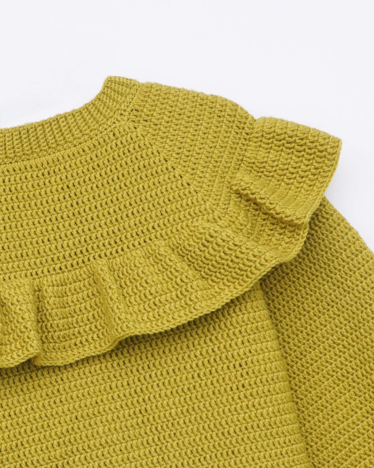 Sweater No.60 | Ruffled sweater crochet pattern