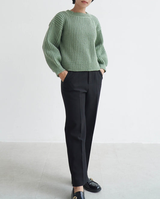 Sweater No.56 | Ribbed sweater crochet pattern