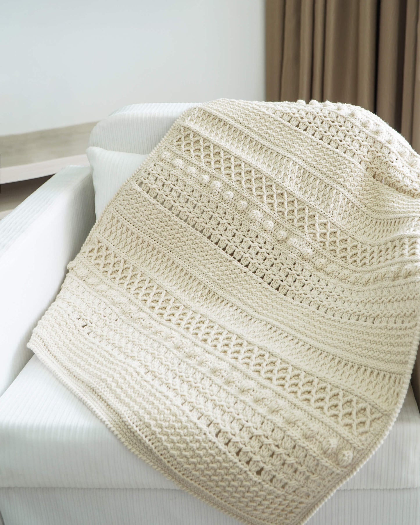 Blanket No.18 | Easy crochet modern pattern + Video tutorial + Chart