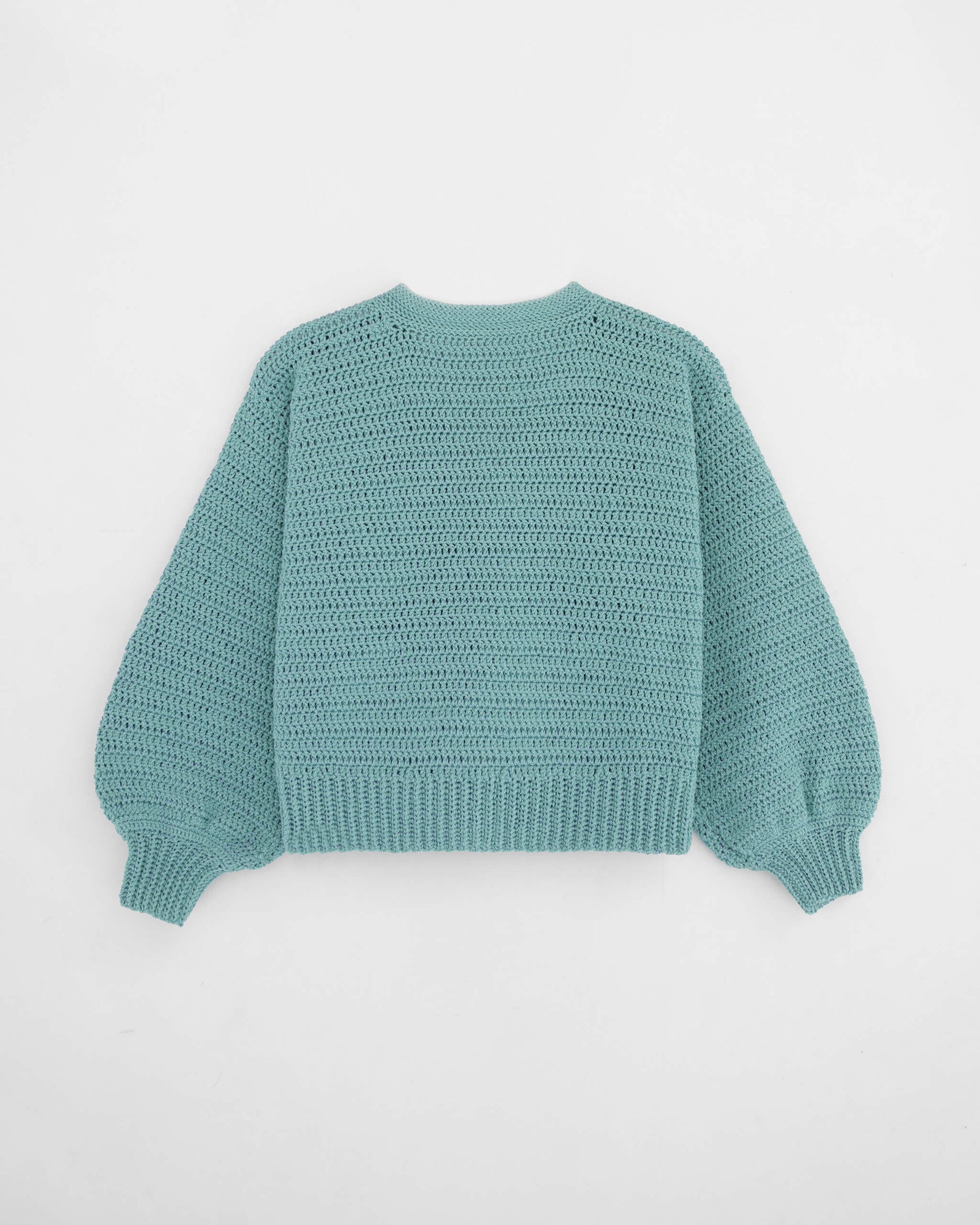 Crochet V-neck cardigan pattern