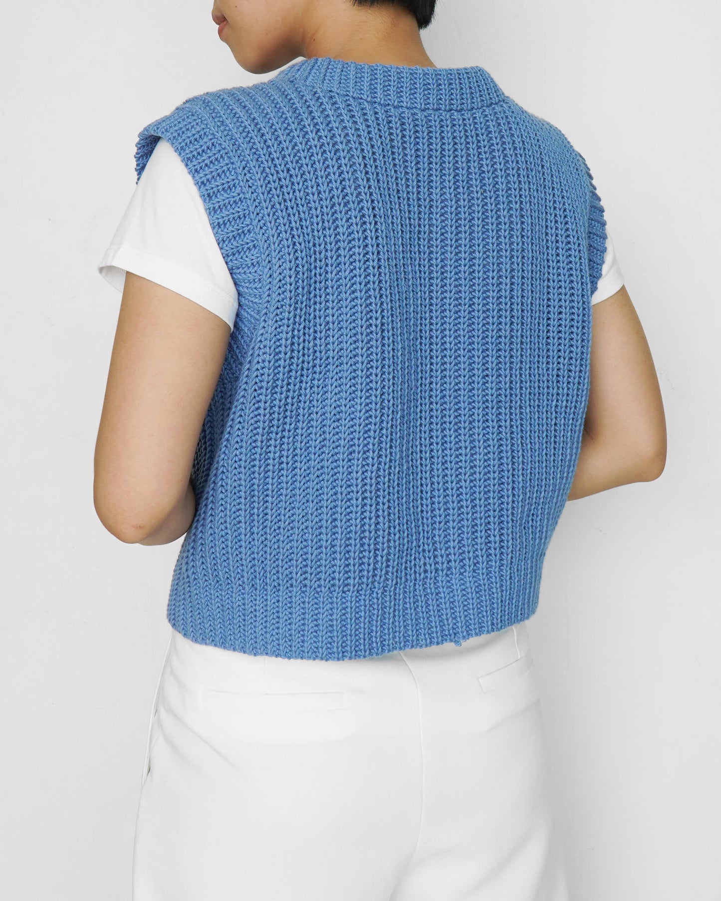 Crochet ribbed vest pattern