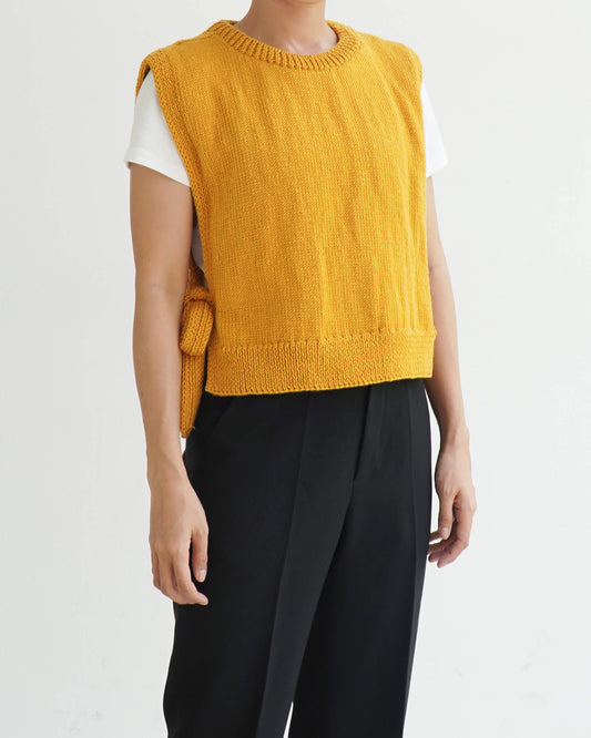 Vest No.66 | Side tie vest knitting pattern