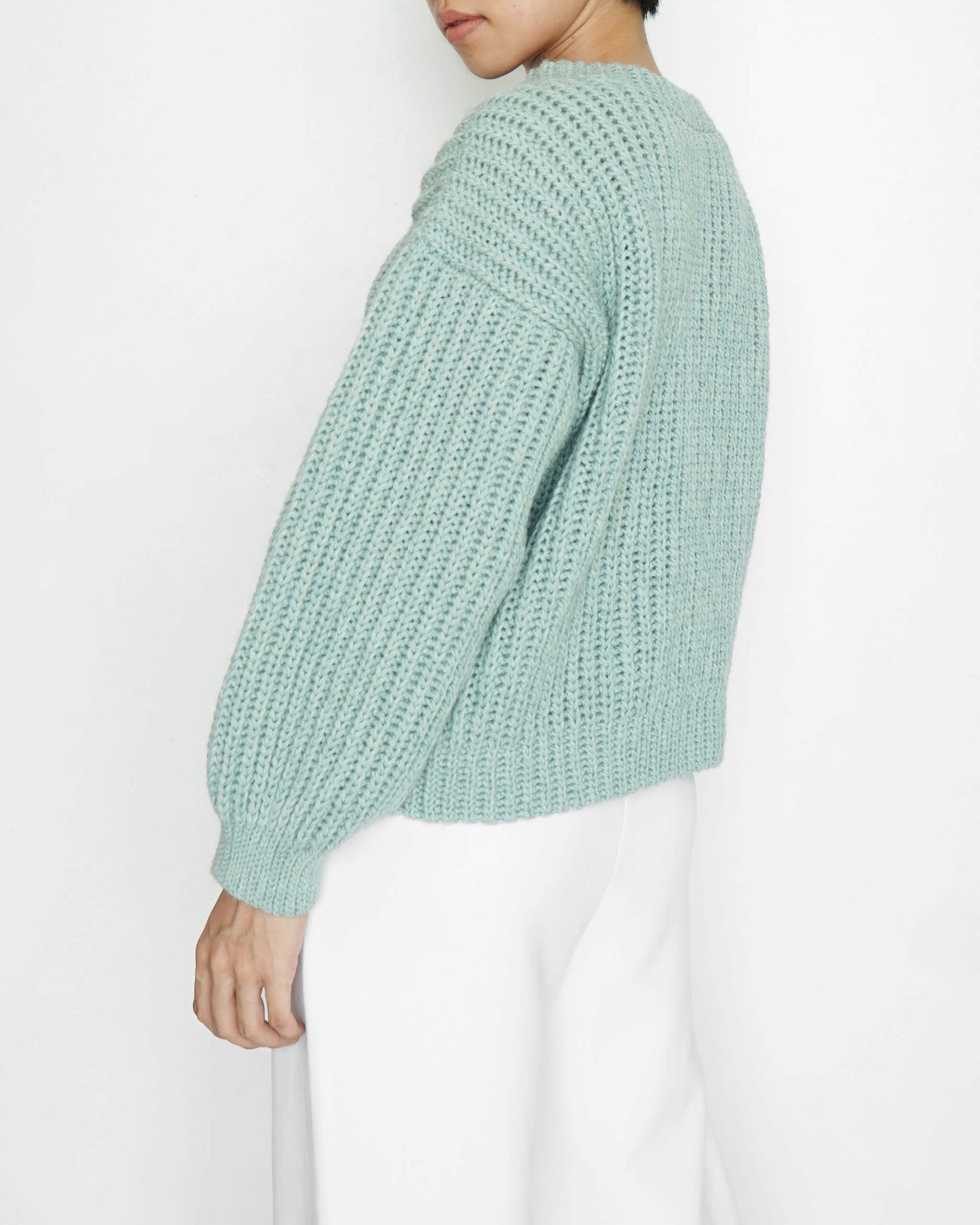 Ribbed sweater crochet pattern