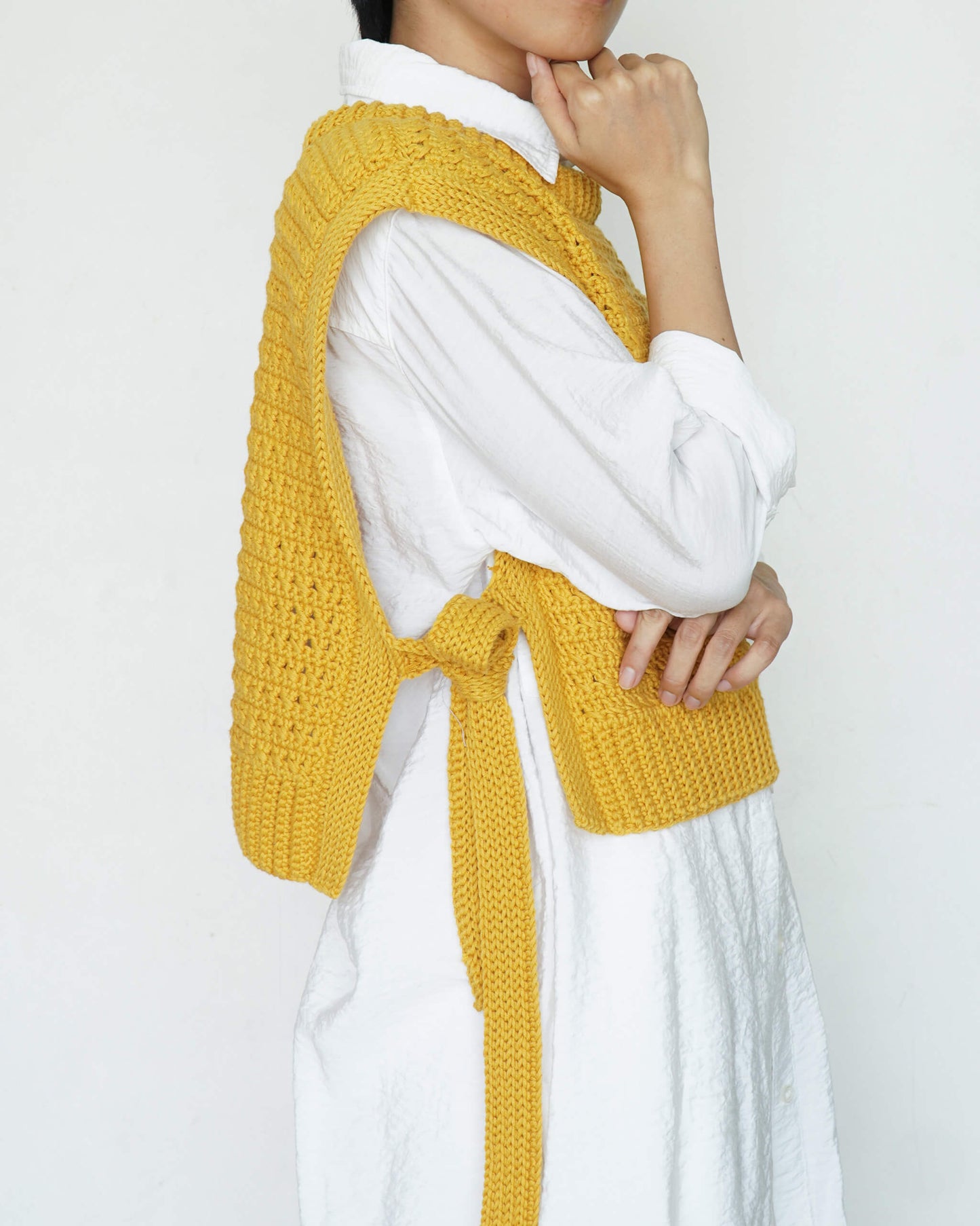 Vest No.46 | Easy crochet side tie vest pattern
