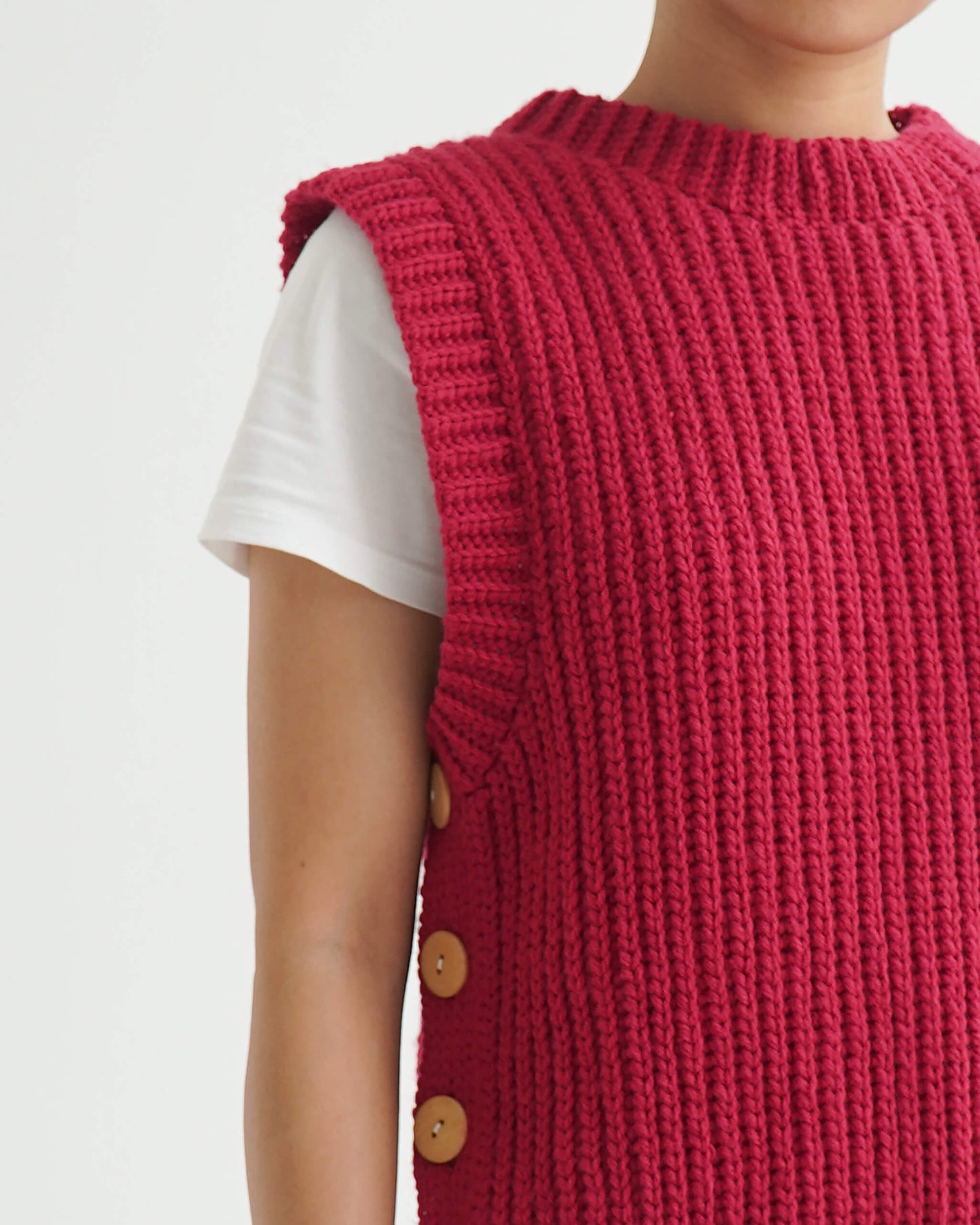 Vest No.55 | Easy crochet ribbed vest pattern
