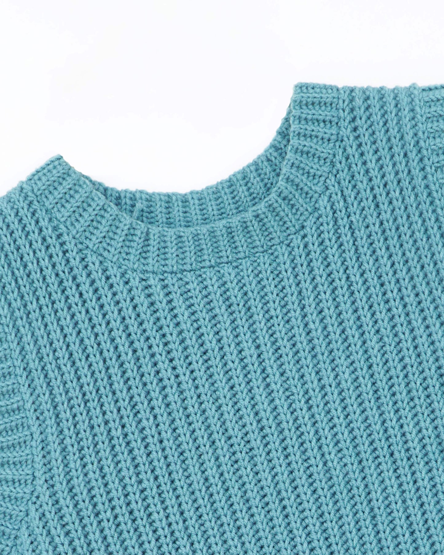 Easy crochet ribbed vest pattern
