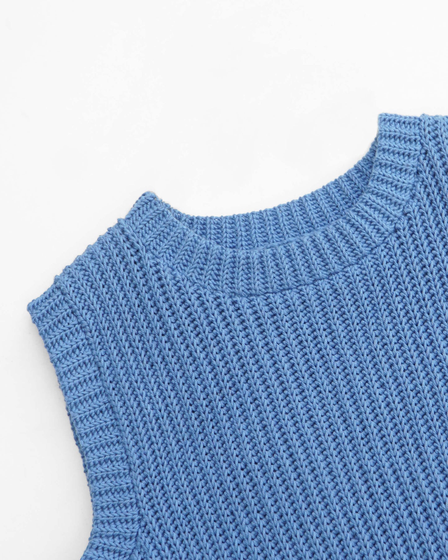 Crochet ribbed vest pattern