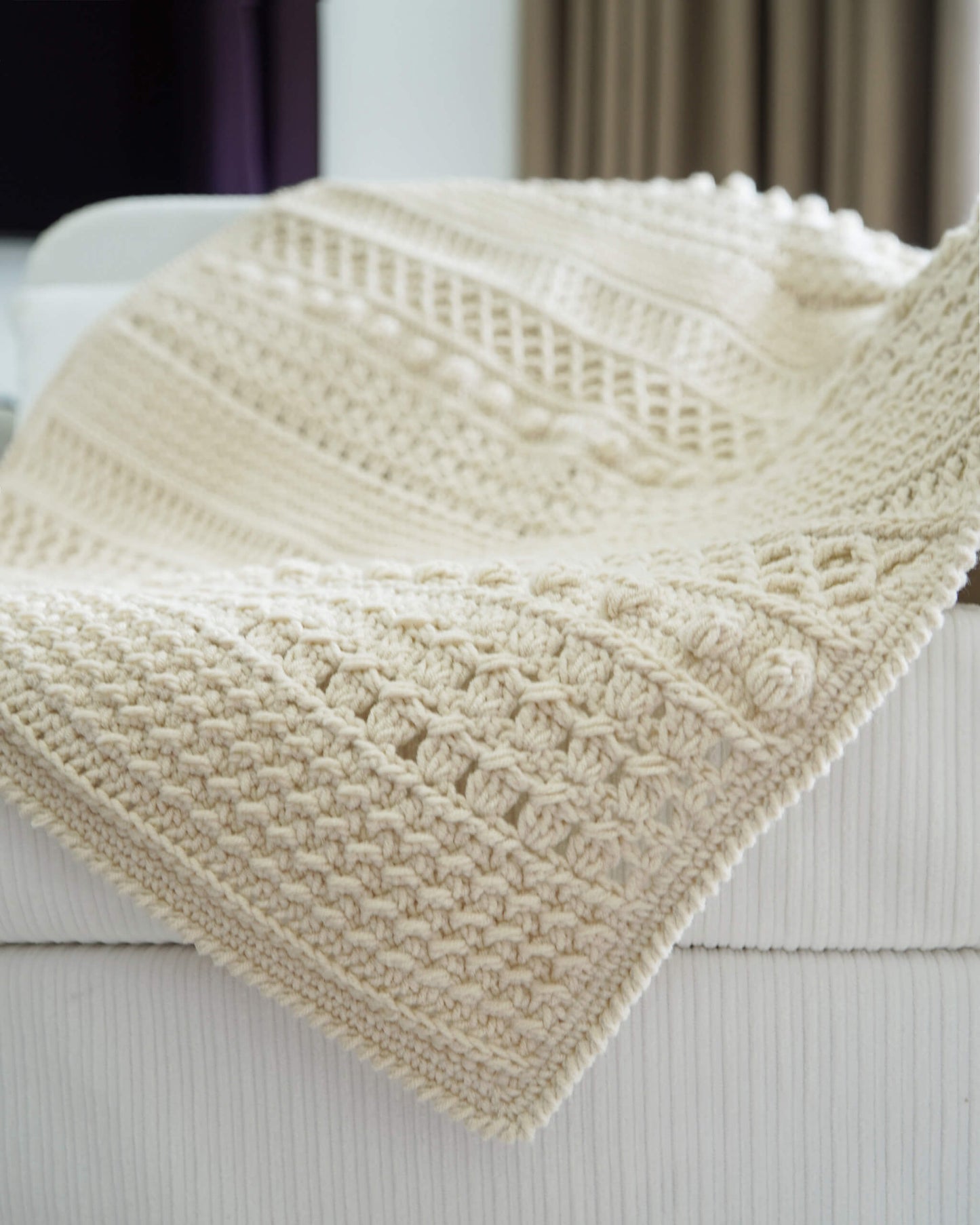 Blanket No.18 | Easy crochet modern pattern + Video tutorial + Chart