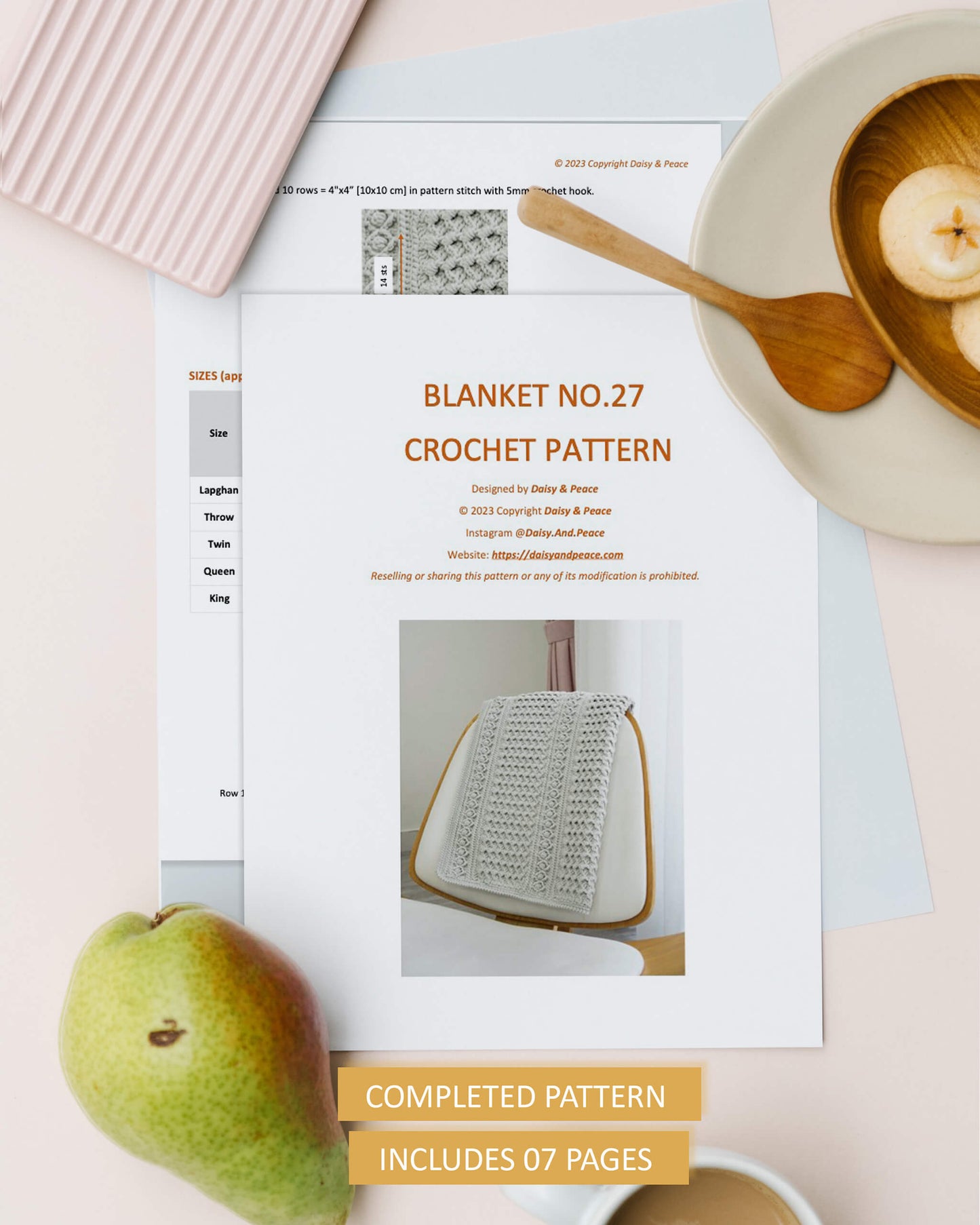 Easy crochet blanket pattern