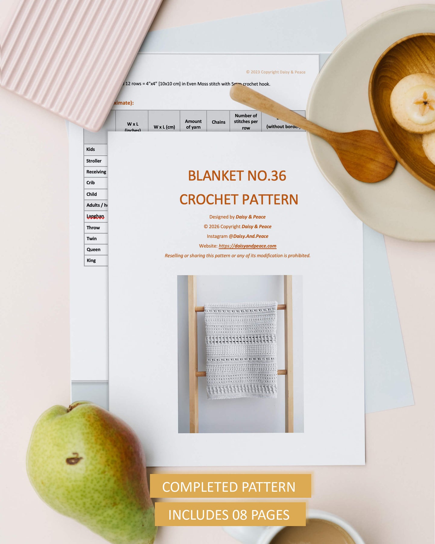 Blanket No.36 | Easy crochet pattern + Video tutorial