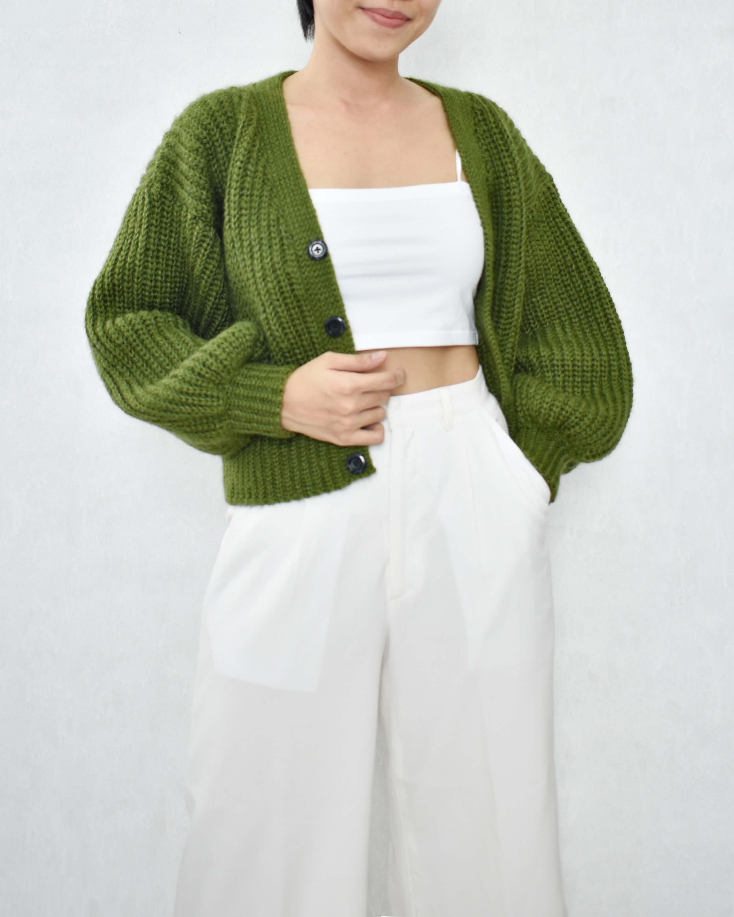 Cardigan No.15 | Crochet ribbed cardigan pattern – Daisy & Peace