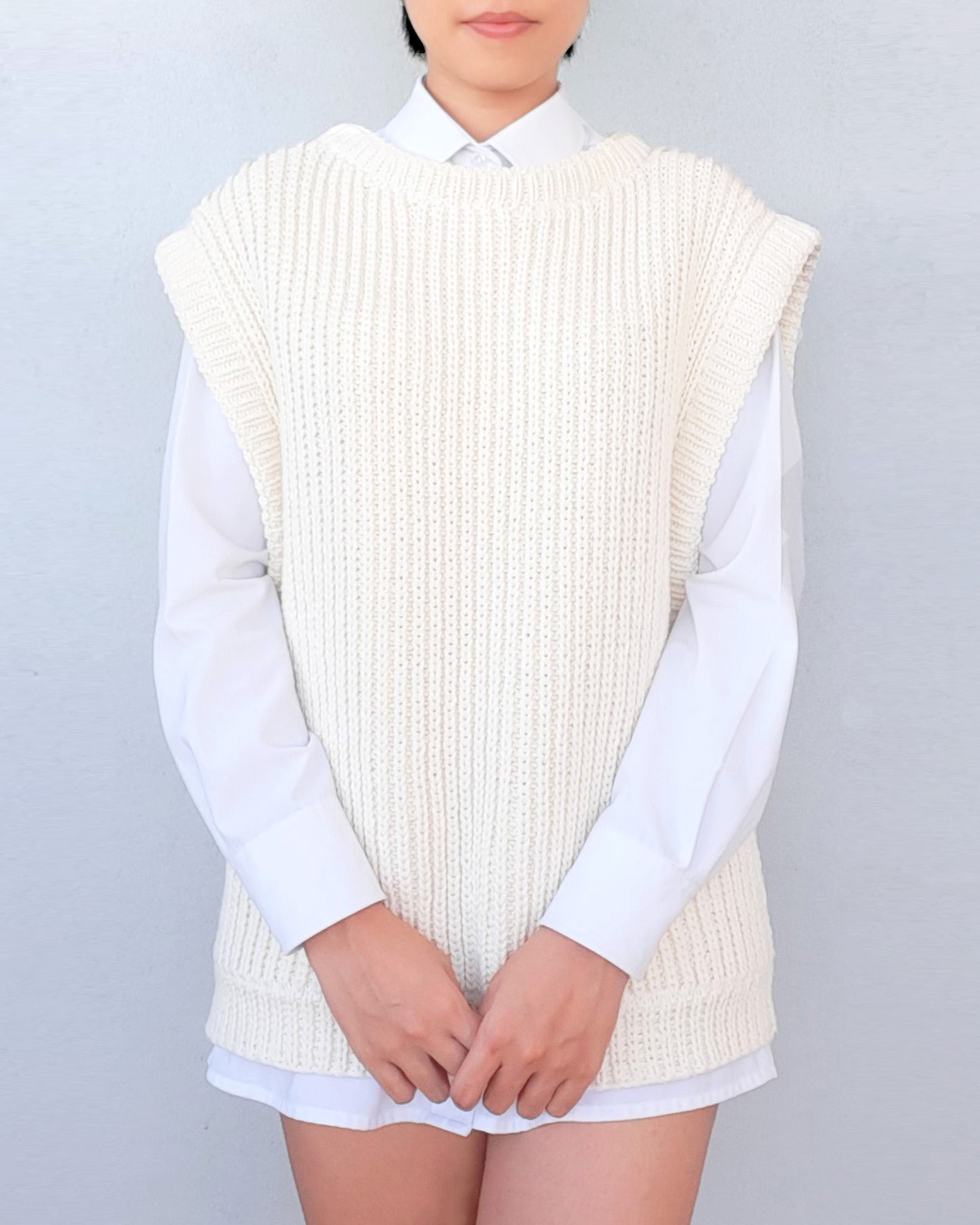 Vest No.2 | Oversized vest knitting pattern