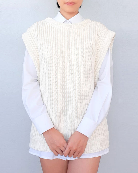 Vest No.2 | Oversized vest knitting pattern