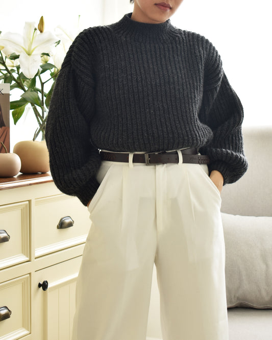 Sweater No.17 | Chunky knitting sweater pattern