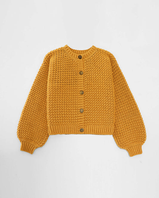 Kids' Cardigan No.6 | Crochet crewneck cardigan pattern