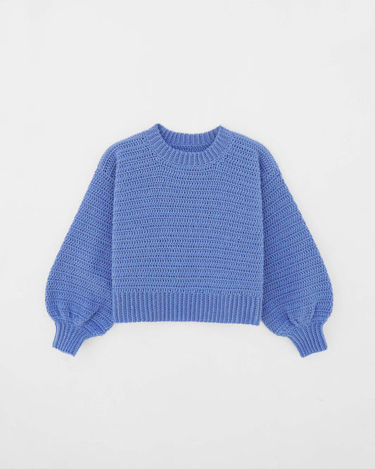 Kids' Sweater No.13 | Easy crochet crewneck sweater