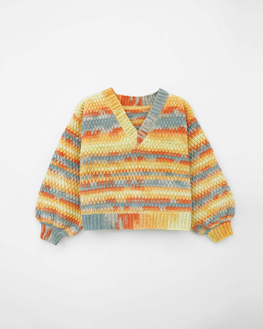 Kids' Sweater No.9 | Easy crochet pattern