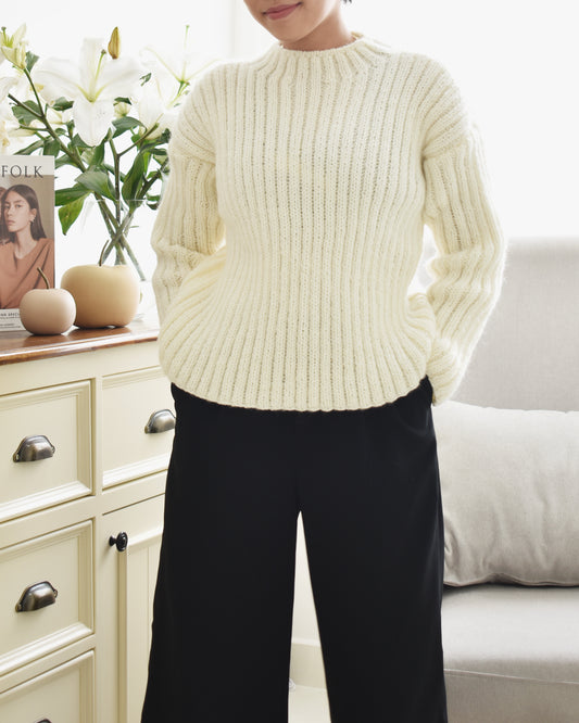Sweater No.9 | Ribbed knitting sweater pattern