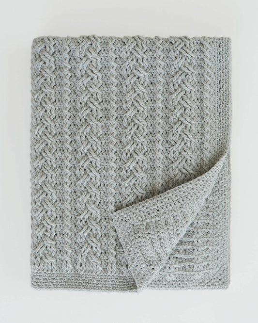 Cable blanket pattern | Video tutorial