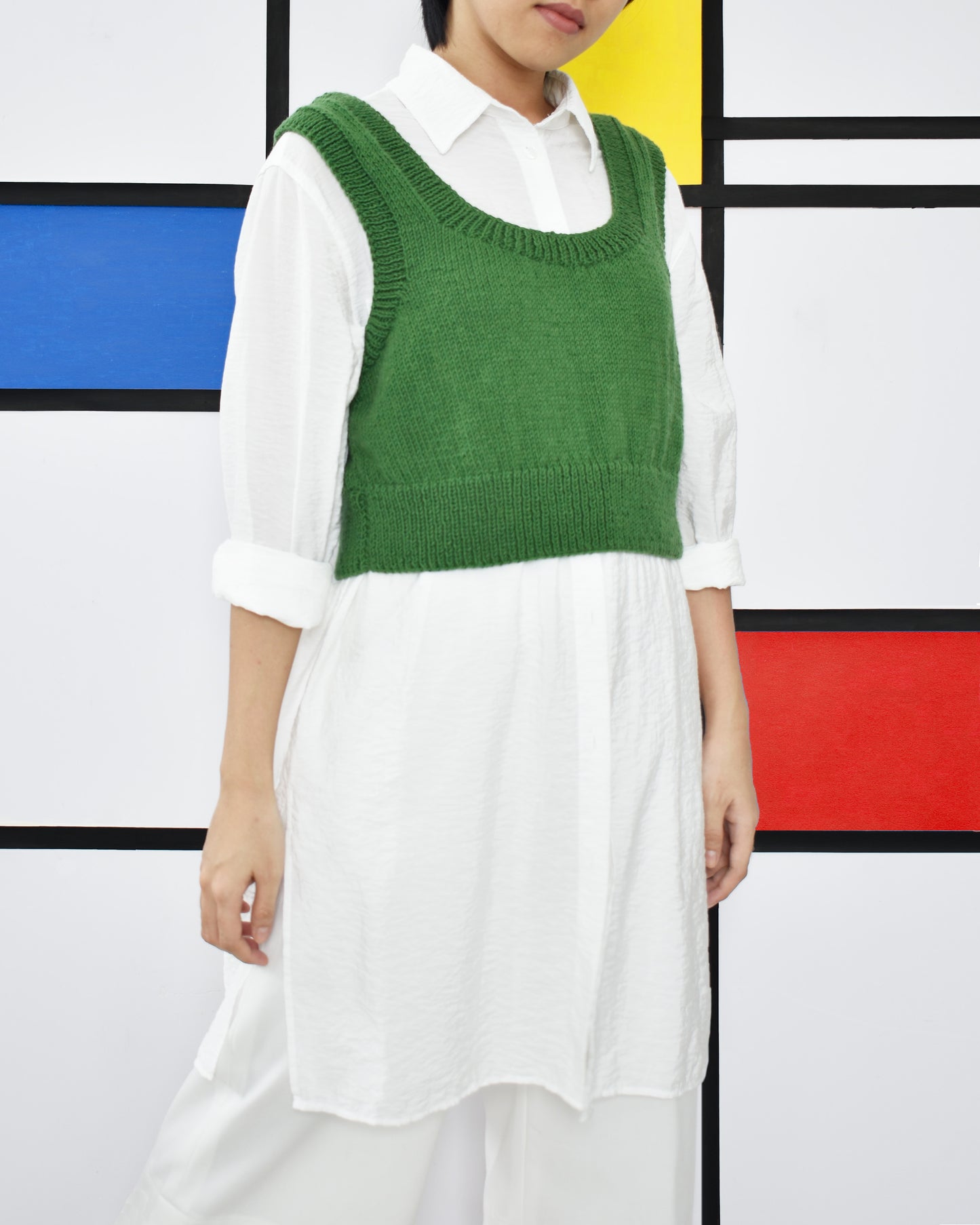 Vest No.15 | Easy knitting pattern