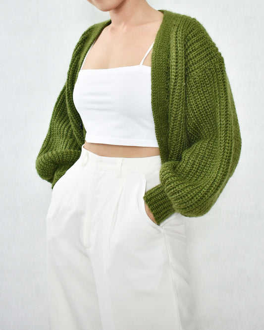 Cardigan No.15 | Crochet ribbed cardigan pattern