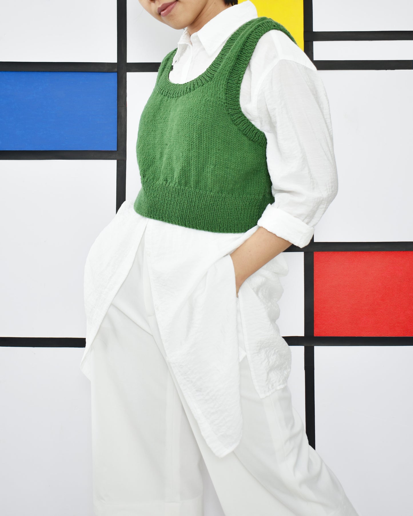 Vest No.15 | Easy knitting pattern