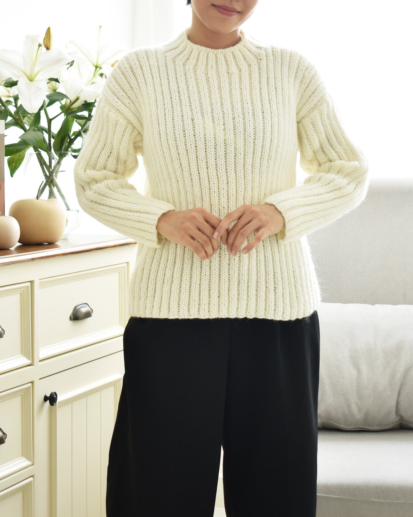 Sweater No.9 | Ribbed knitting sweater pattern
