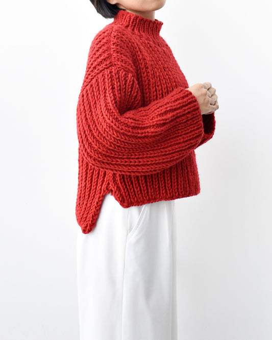 Sweater No.11 | Easy knitting chunky sweater pattern