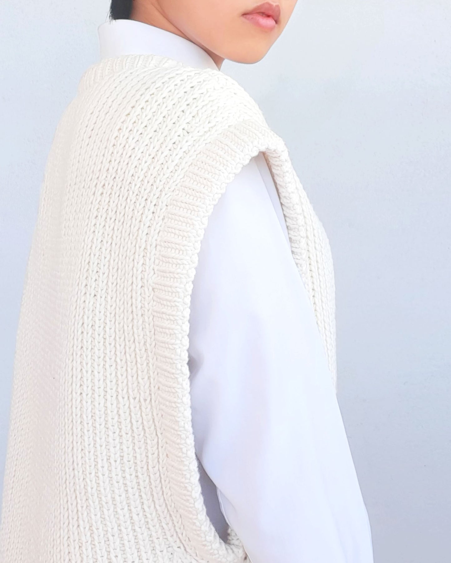 Vest No.2 | Oversized vest knitting pattern
