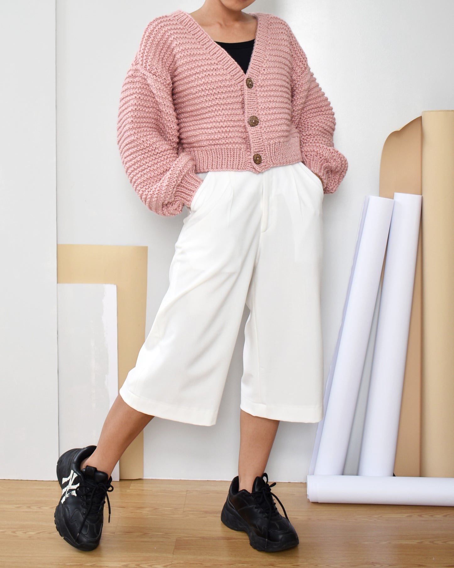 Cardigan No.9 | Easy knitting chunky cardigan pattern