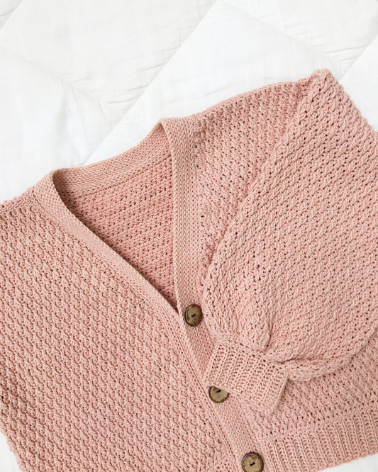 Cardigan No.16 | Crochet V-neck cardigan pattern