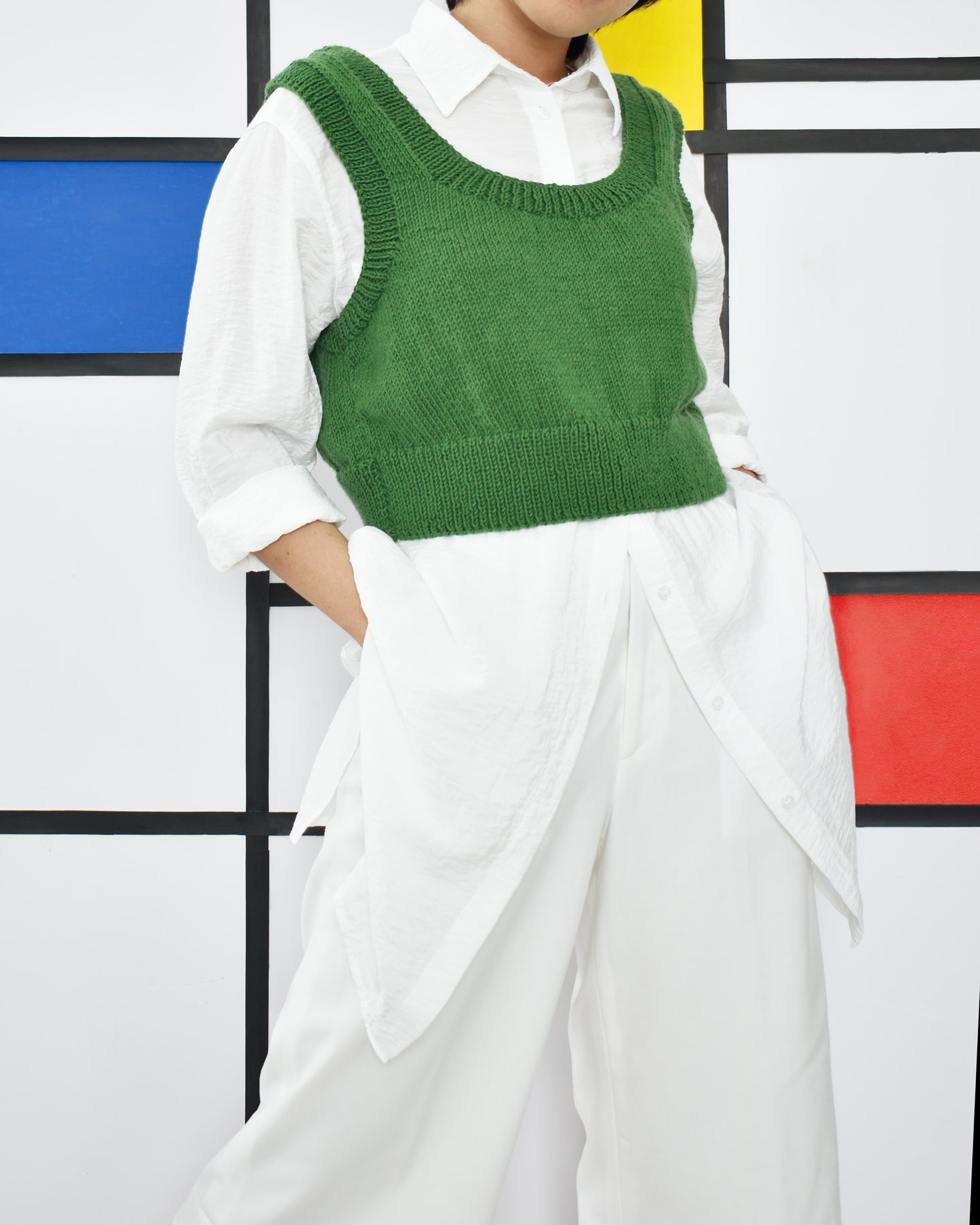 Vest No.15 | Easy knitting pattern