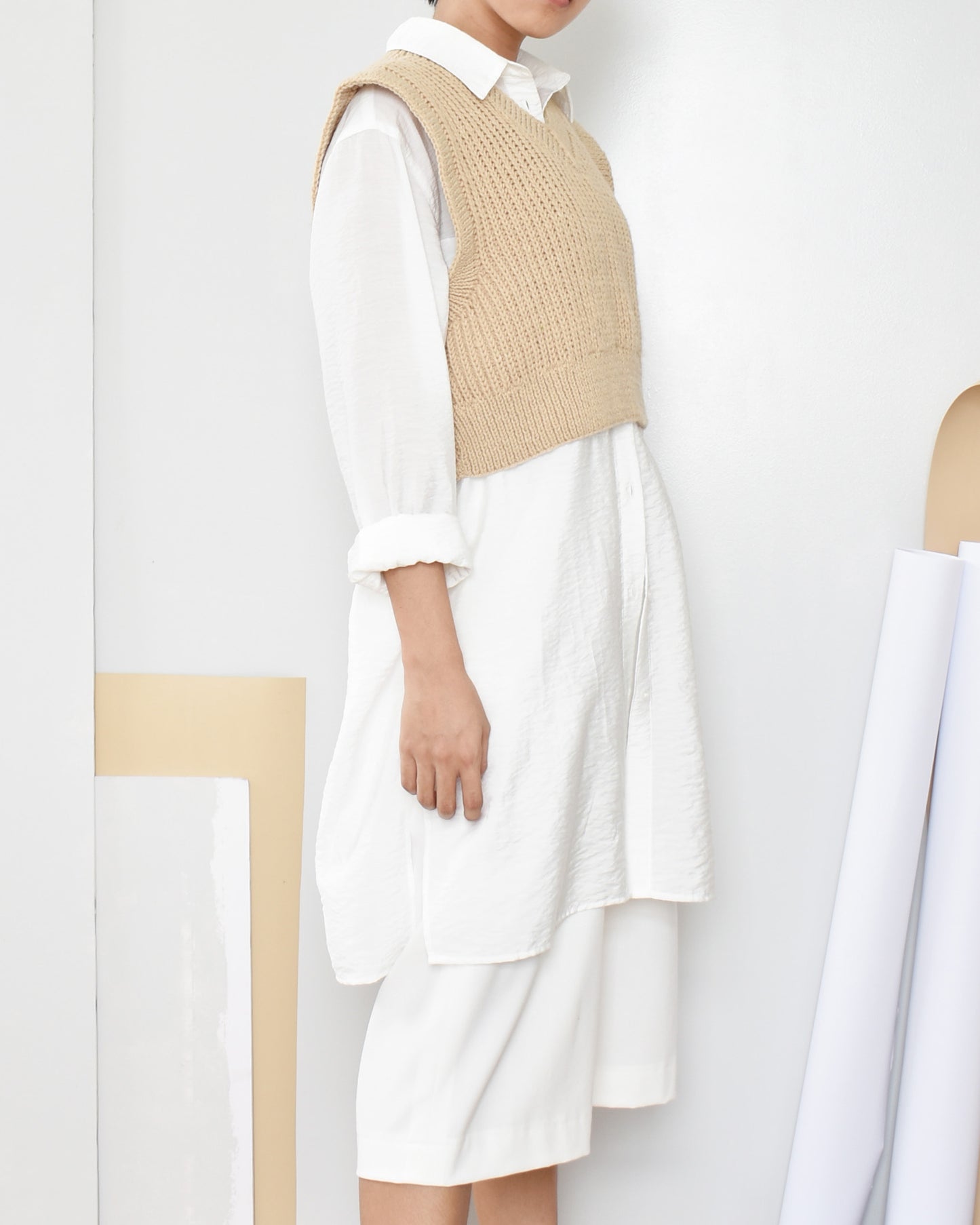 Vest No.10 | Easy knitting pattern