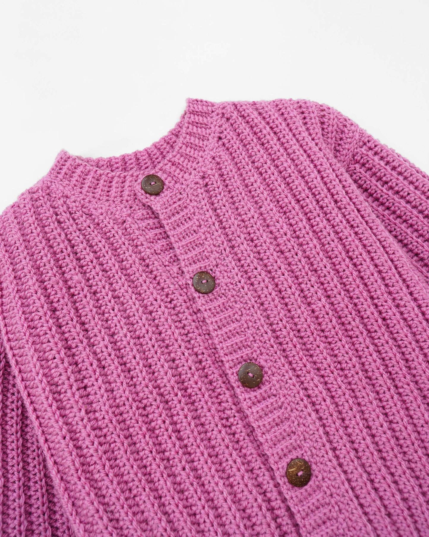 Kids' Cardigan No.4 | Crochet ribbed cardigan pattern