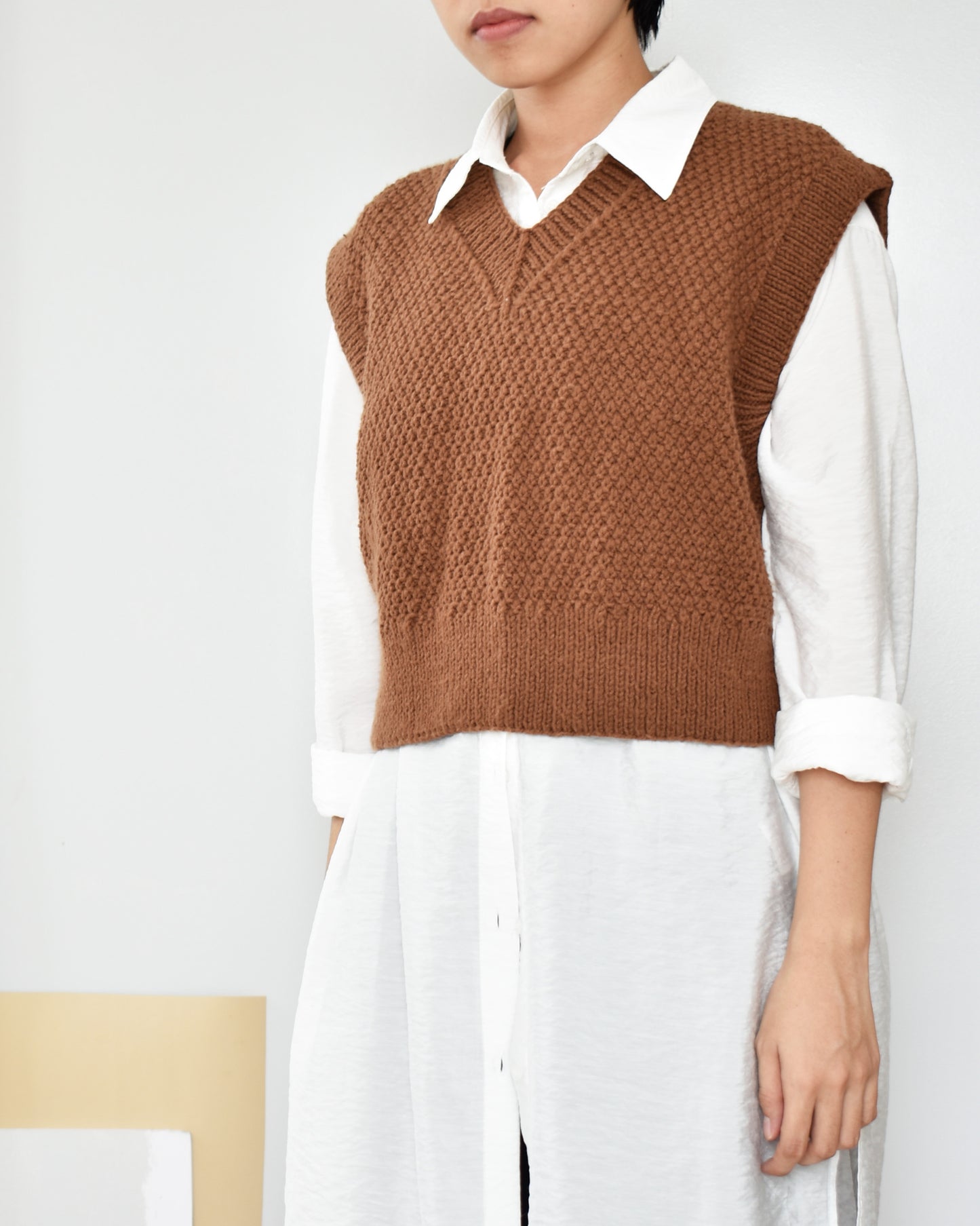 Vest No.9 | Easy knitting pattern