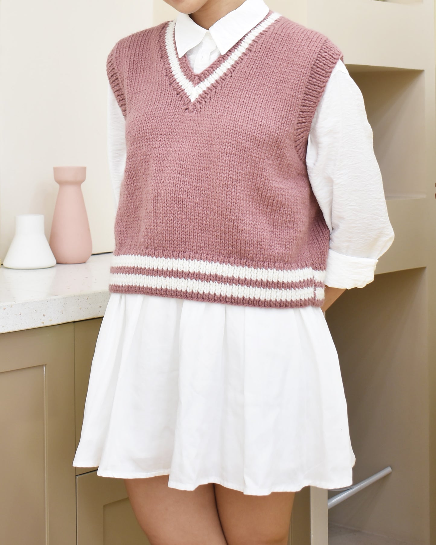 Vest No.11 | Easy knitting pattern